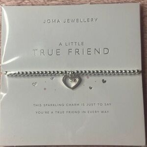 Joma Jewellery Silver Heart Charm Bracelet
